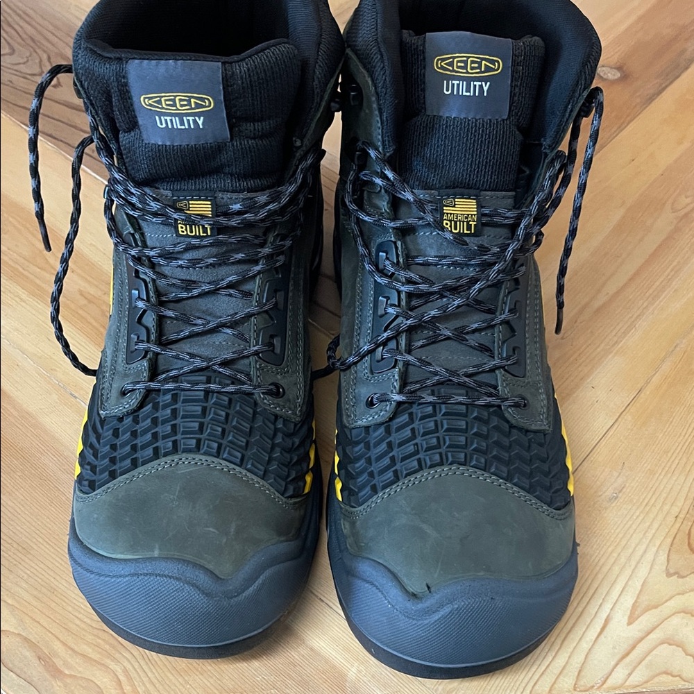 KEEN Utility Boots Mens Size 15D Waterproof Work American Built Steel Toe Shoes